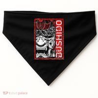 Japanese Samurai Bushido Oni Mask USA-Made Doggie Bandana thumb 0