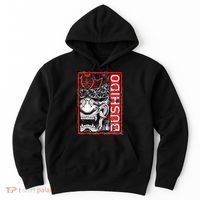 Japanese Samurai Bushido Oni Mask Hoodie thumb 0