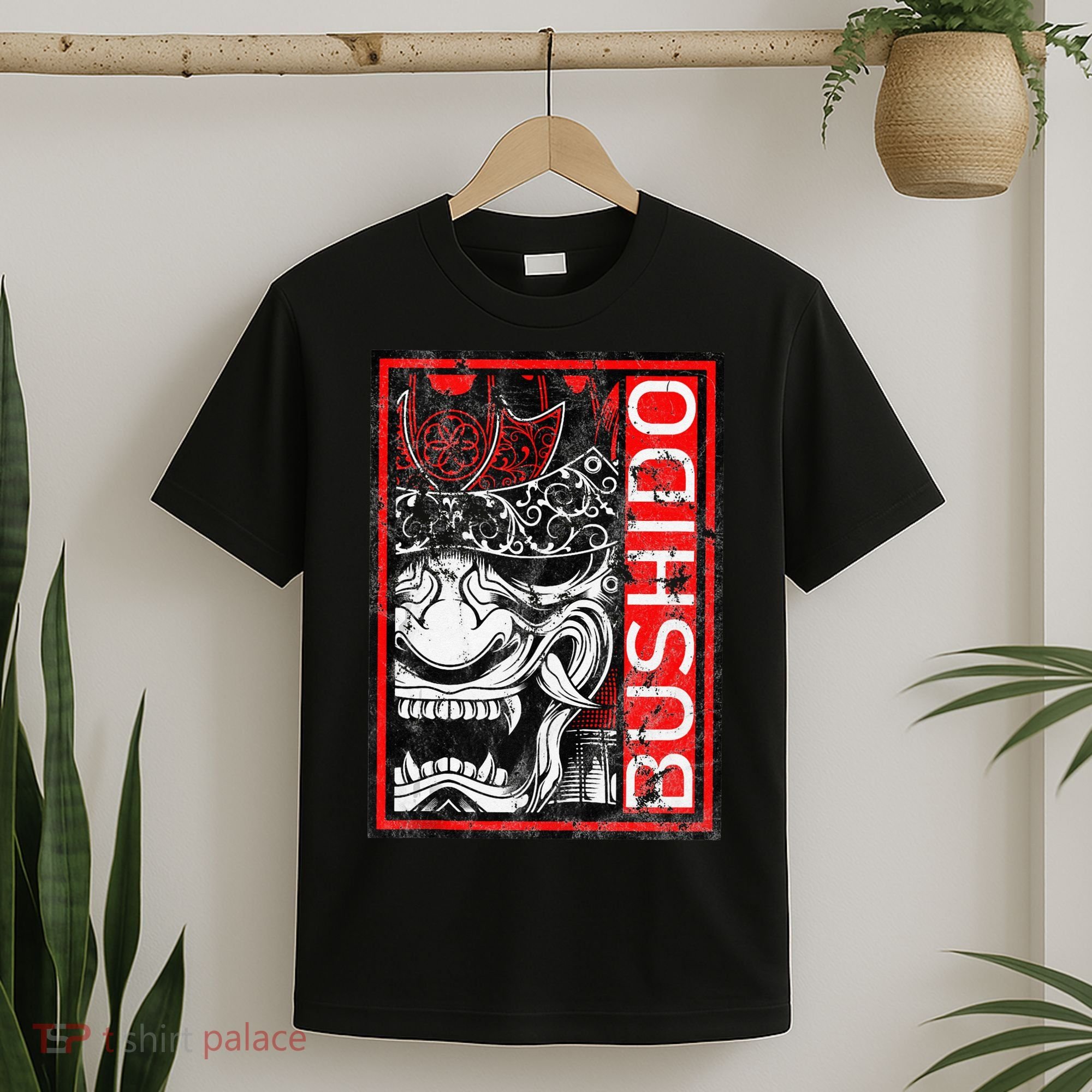 Japanese Samurai Bushido Oni Mask T-Shirt