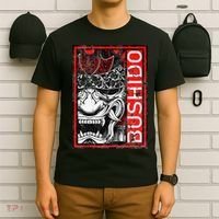 Japanese Samurai Bushido Oni Mask T-Shirt thumb 6