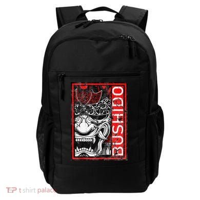 Japanese Samurai Bushido Oni Mask Backpack