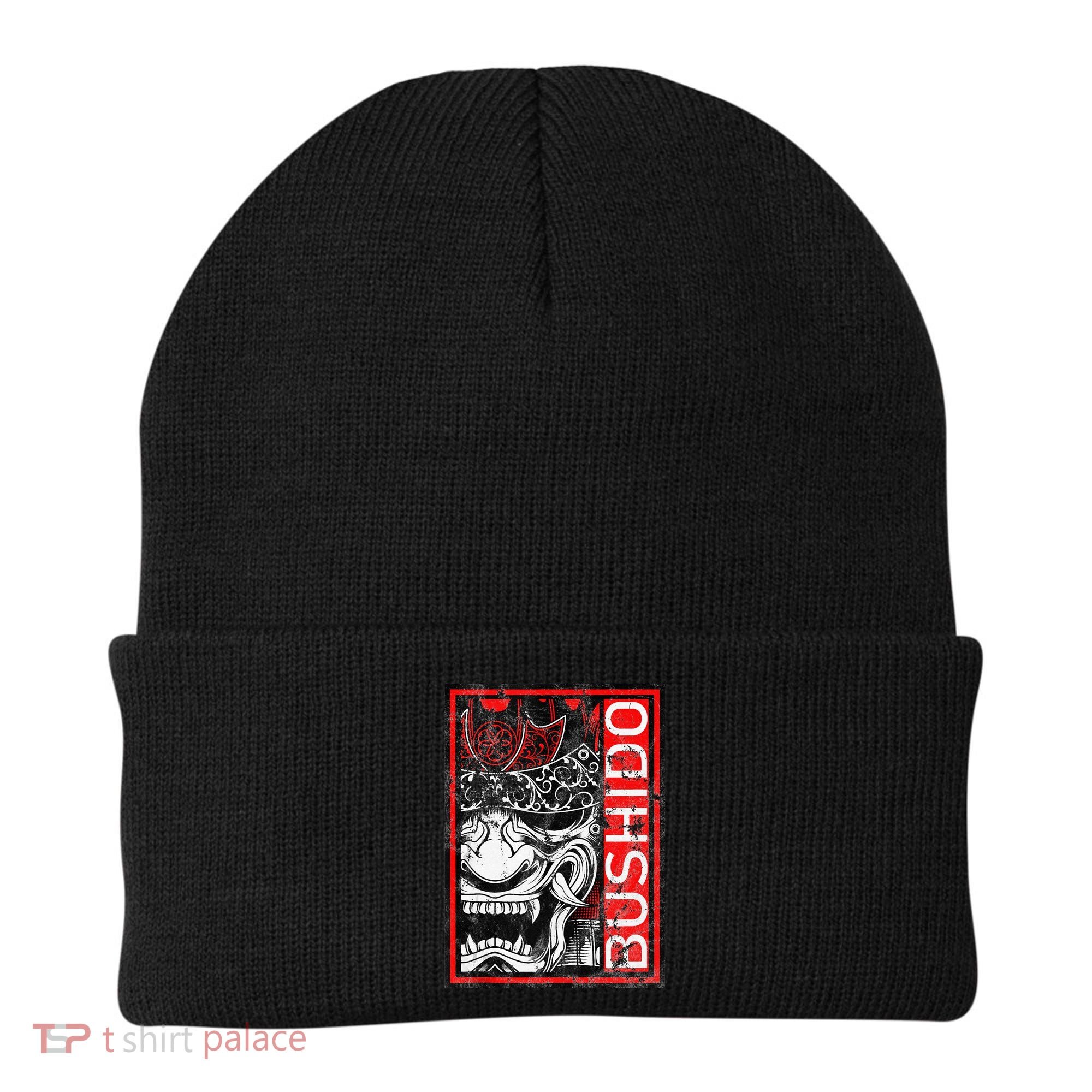 Japanese Samurai Bushido Oni Mask Beanie