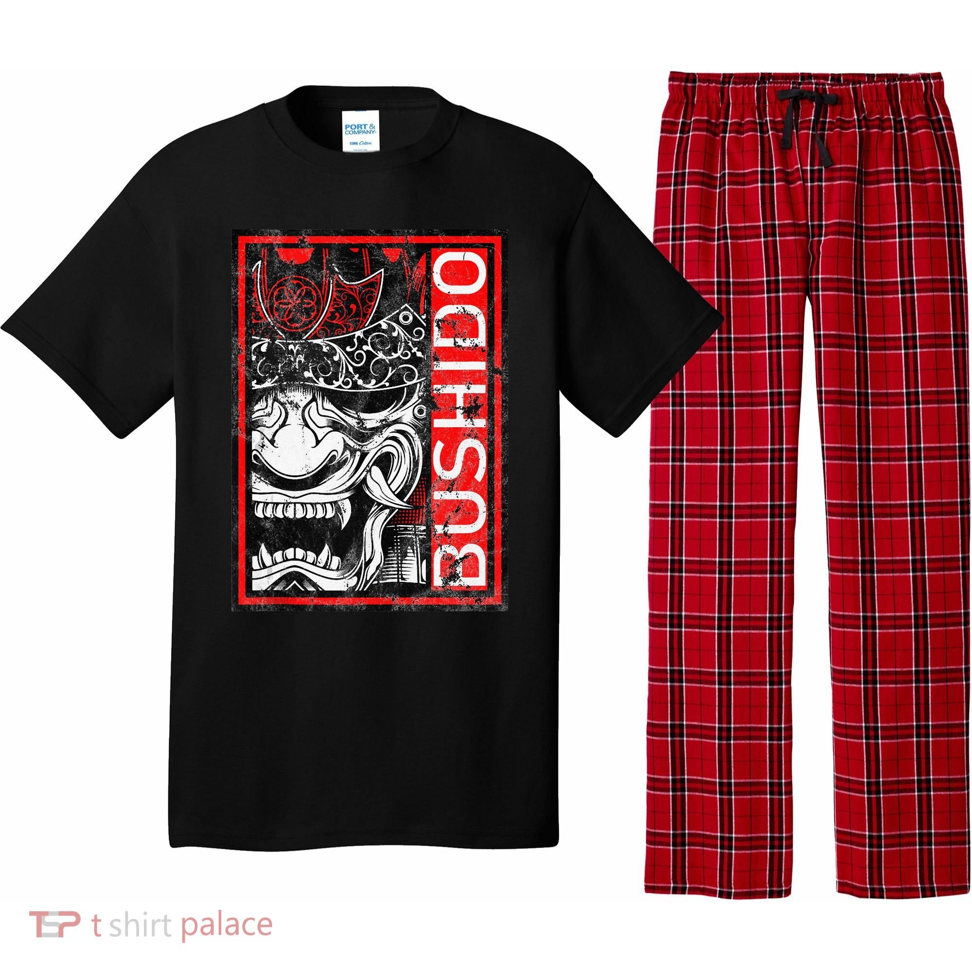 Japanese Samurai Bushido Oni Mask Pajama Set