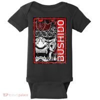 Japanese Samurai Bushido Oni Mask Baby Bodysuit thumb 0