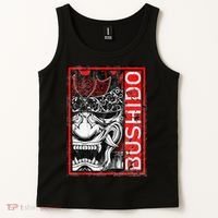 Japanese Samurai Bushido Oni Mask Tank Top thumb 2