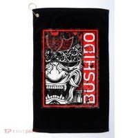 Japanese Samurai Bushido Oni Mask Golf Towel thumb 0