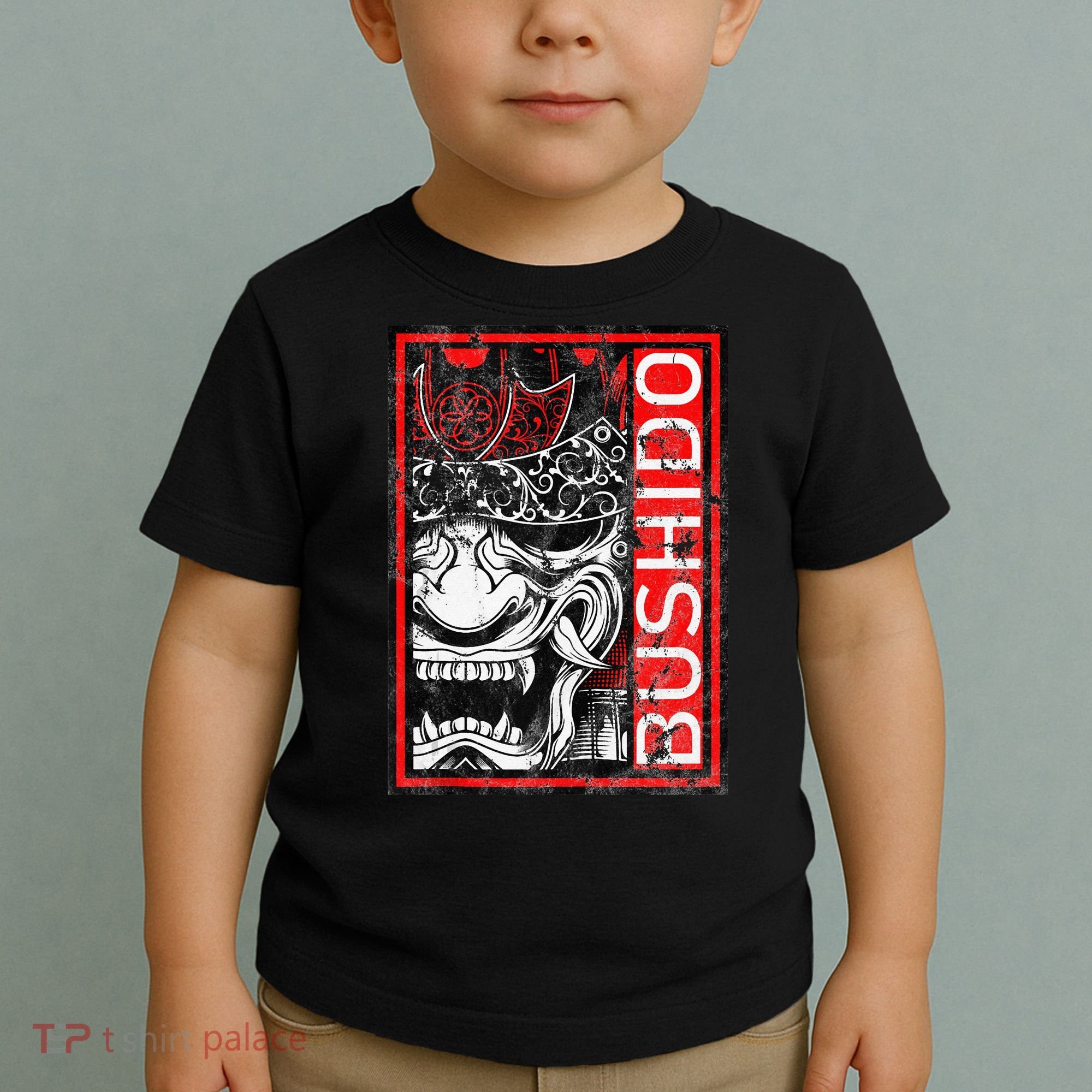 Japanese Samurai Bushido Oni Mask Toddler T-Shirt