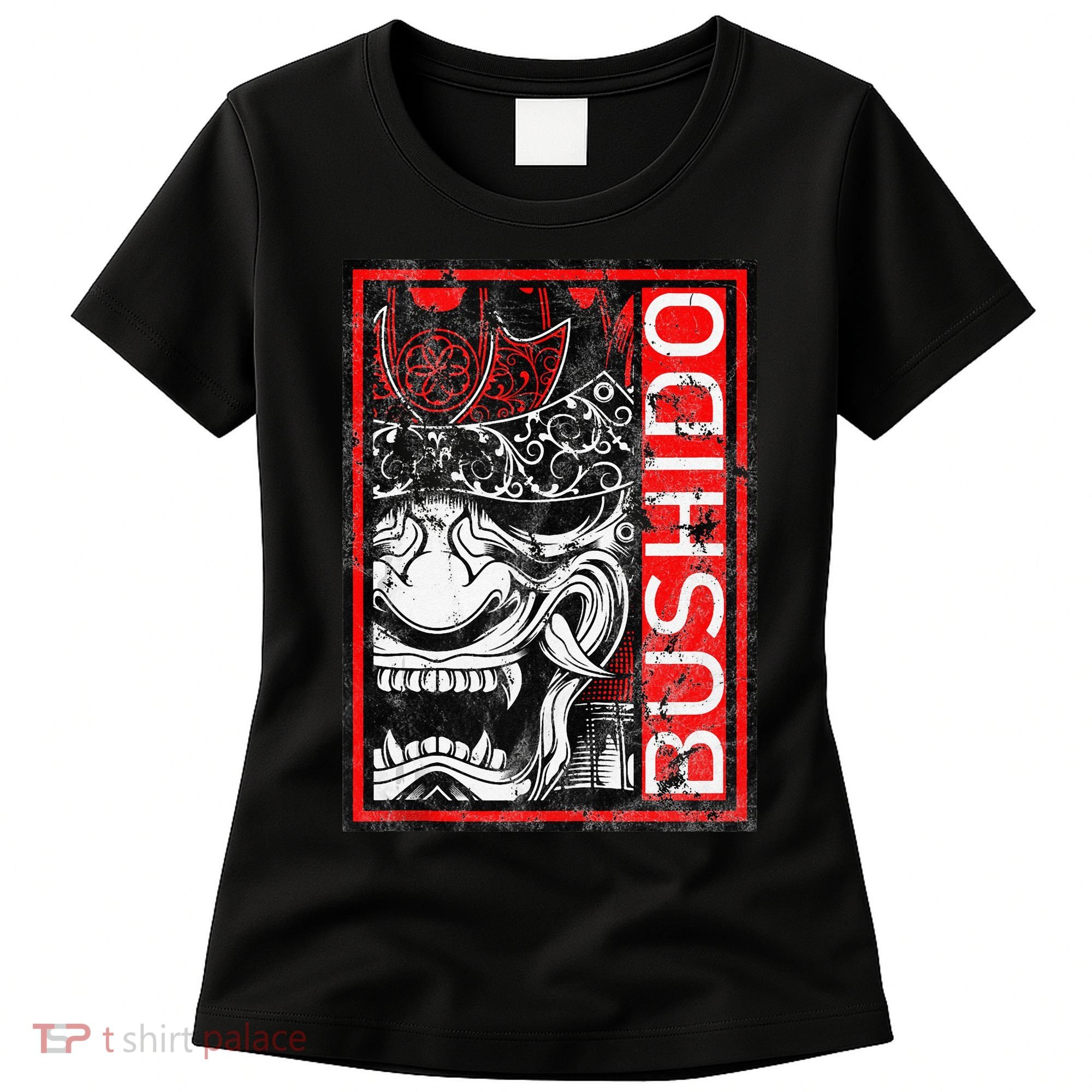 Japanese Samurai Bushido Oni Mask Women's T-Shirt