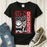 Japanese Samurai Bushido Oni Mask Women's T-Shirt thumb 3