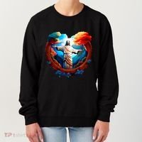 Jesus Surrounded By Nature Women's Sweatshirt thumb 0