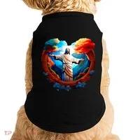Jesus Surrounded By Nature Doggie Tank thumb 0