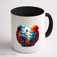 Jesus Surrounded By Nature Coffee Mug thumb 1