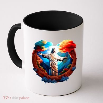 Jesus Surrounded By Nature Coffee Mug