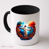 Jesus Surrounded By Nature Coffee Mug thumb 0