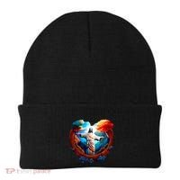 Jesus Surrounded By Nature Beanie thumb 0