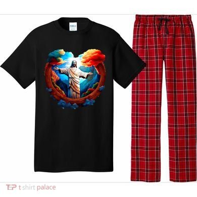 Jesus Surrounded By Nature Pajama Set