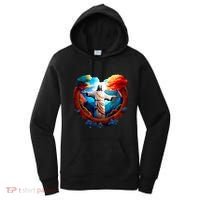 Jesus Surrounded By Nature Women's Hoodie thumb 0