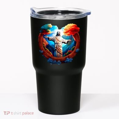 Jesus Surrounded By Nature Tumbler
