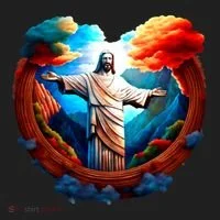 Jesus Surrounded By Nature Tumbler thumb 3