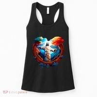 Jesus Surrounded By Nature Women's Tank Top thumb 0
