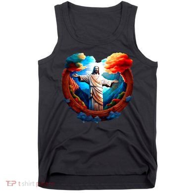 Jesus Surrounded By Nature Tank Top
