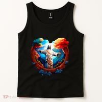Jesus Surrounded By Nature Tank Top thumb 2