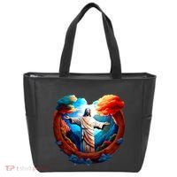 Jesus Surrounded By Nature Tote Bag thumb 0