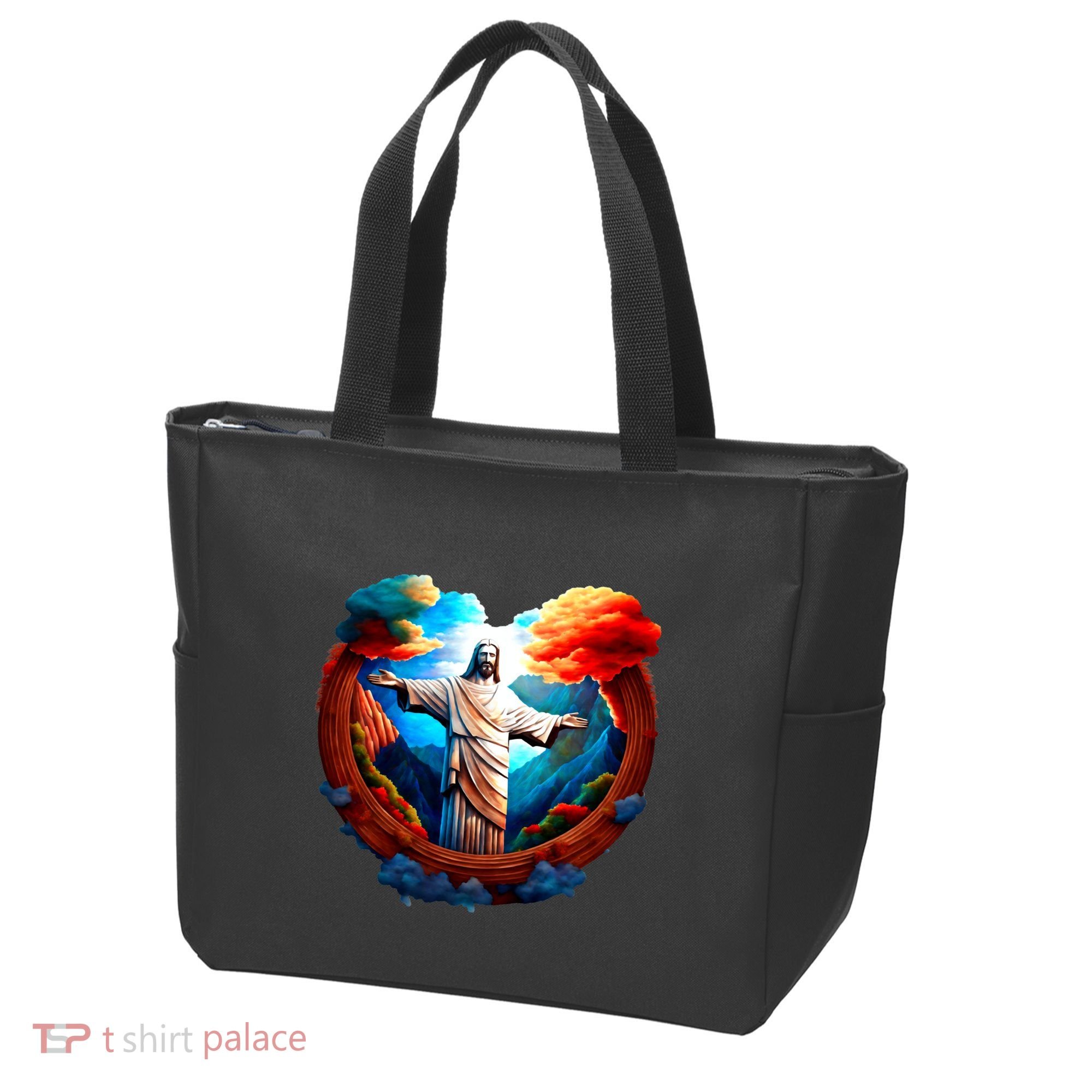 Jesus Surrounded By Nature Tote Bag