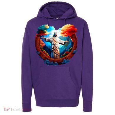Jesus Surrounded By Nature Hoodie