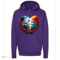 Jesus Surrounded By Nature Hoodie thumb 0
