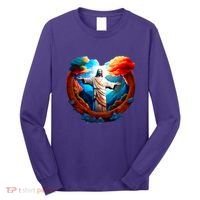 Jesus Surrounded By Nature Long Sleeve Shirt thumb 0