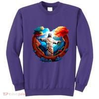 Jesus Surrounded By Nature Sweatshirt thumb 0