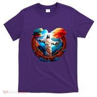 Jesus Surrounded By Nature T-Shirt thumb 0