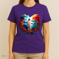 Jesus Surrounded By Nature T-Shirt thumb 4
