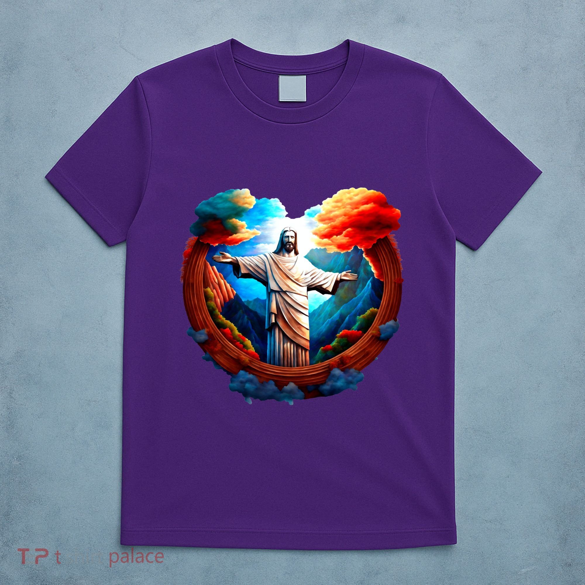 Jesus Surrounded By Nature T-Shirt