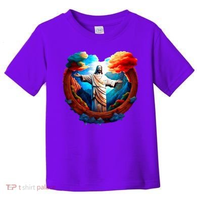 Jesus Surrounded By Nature Toddler T-Shirt