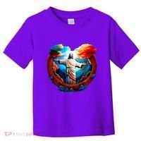 Jesus Surrounded By Nature Toddler T-Shirt thumb 0