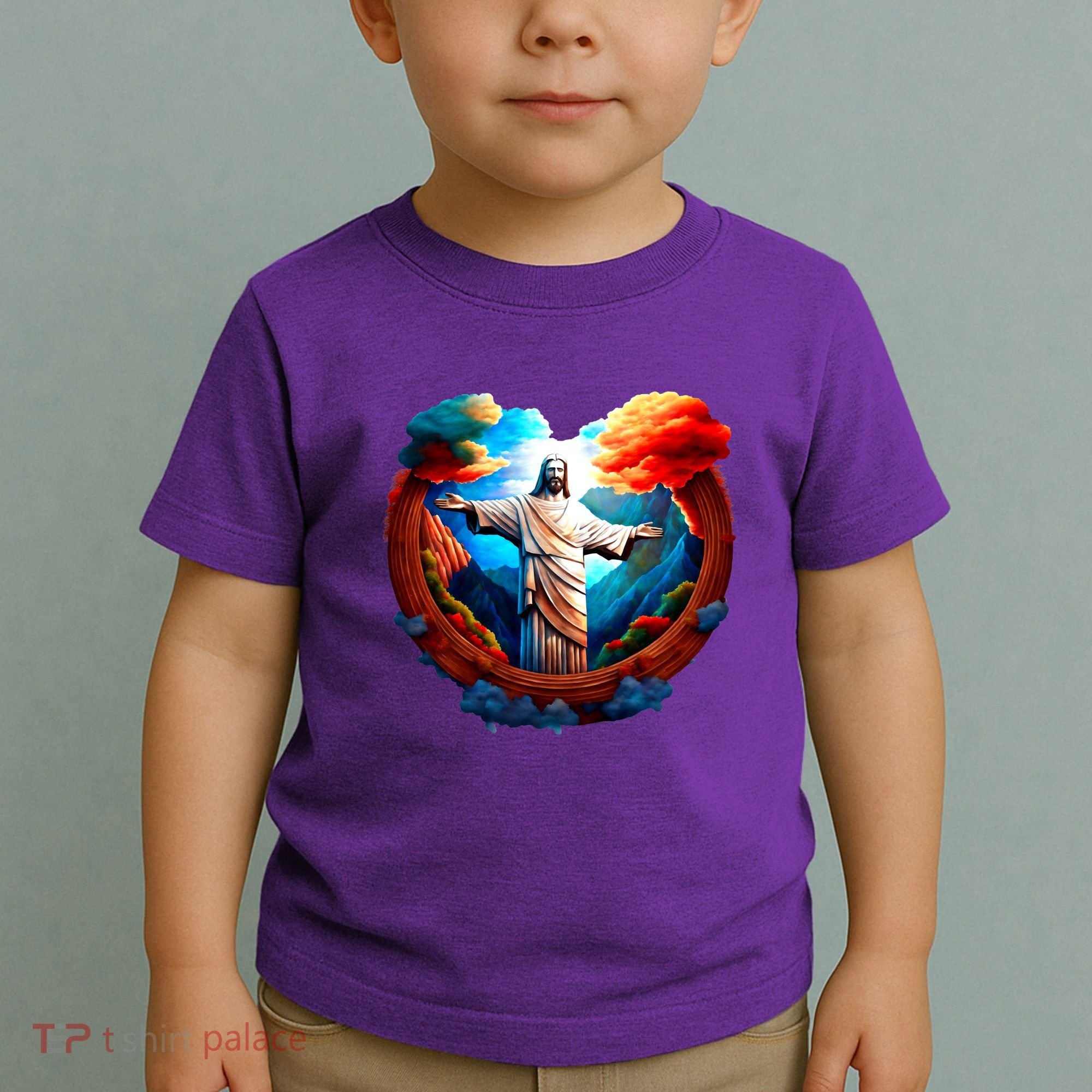 Jesus Surrounded By Nature Toddler T-Shirt