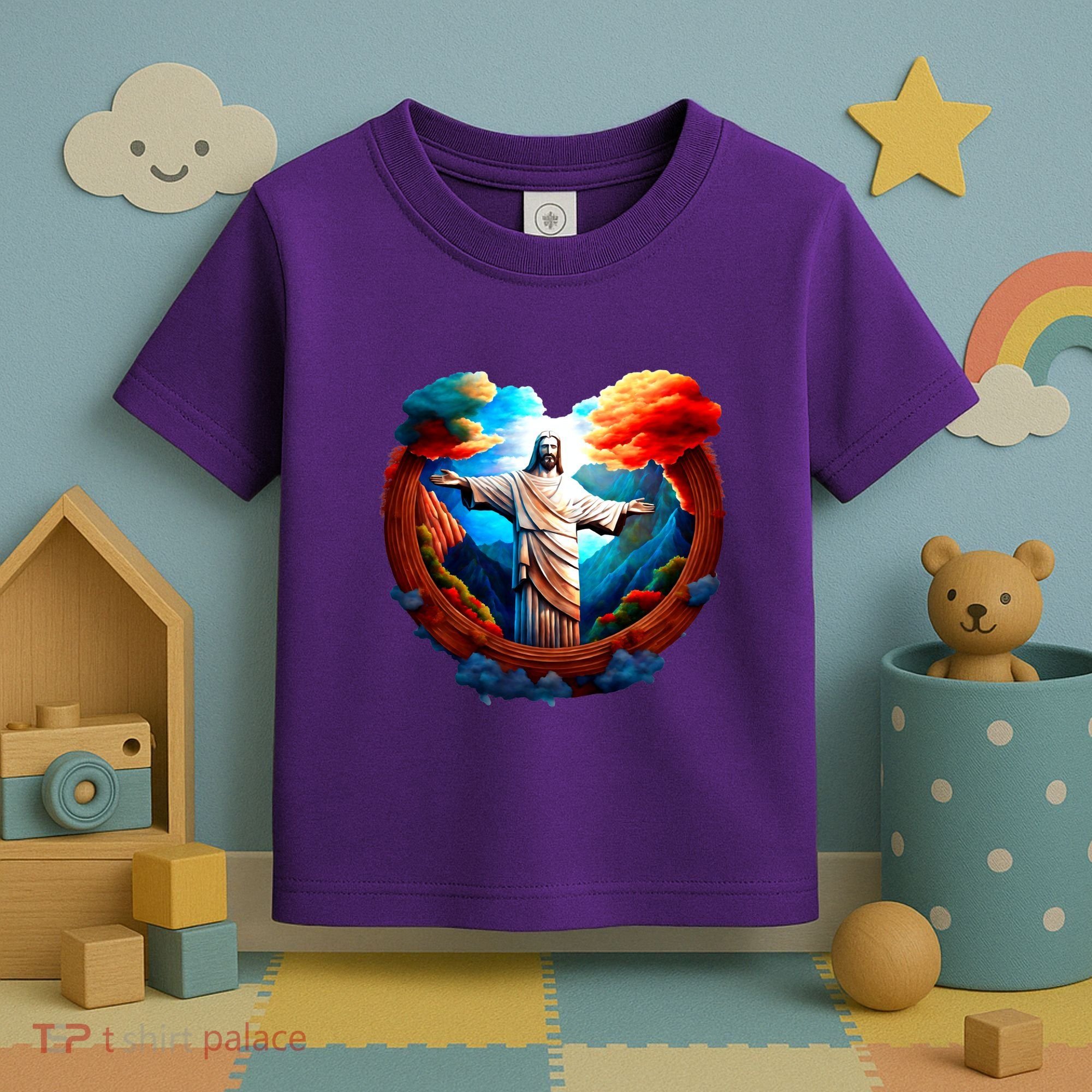 Jesus Surrounded By Nature Toddler T-Shirt