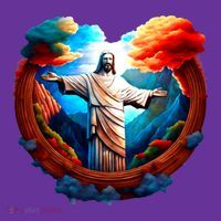 Jesus Surrounded By Nature Kids T-Shirt thumb 4