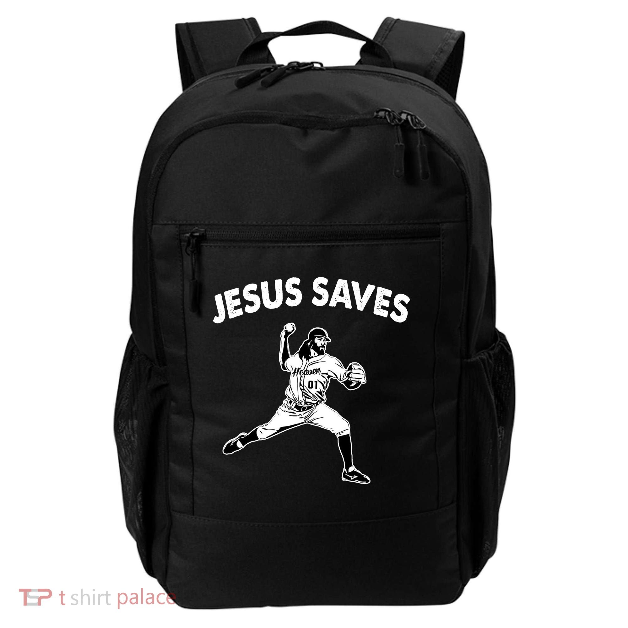 Jesus Saves Baseball Team Heaven Backpack