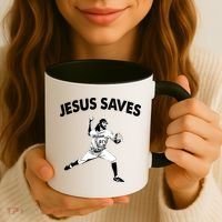Jesus Saves Baseball Team Heaven Coffee Mug thumb 3