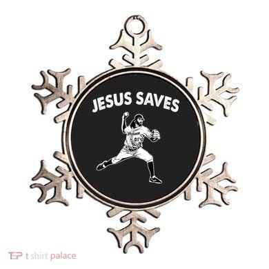 Jesus Saves Baseball Team Heaven Ornament