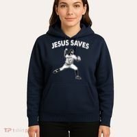 Jesus Saves Baseball Team Heaven Hoodie thumb 5