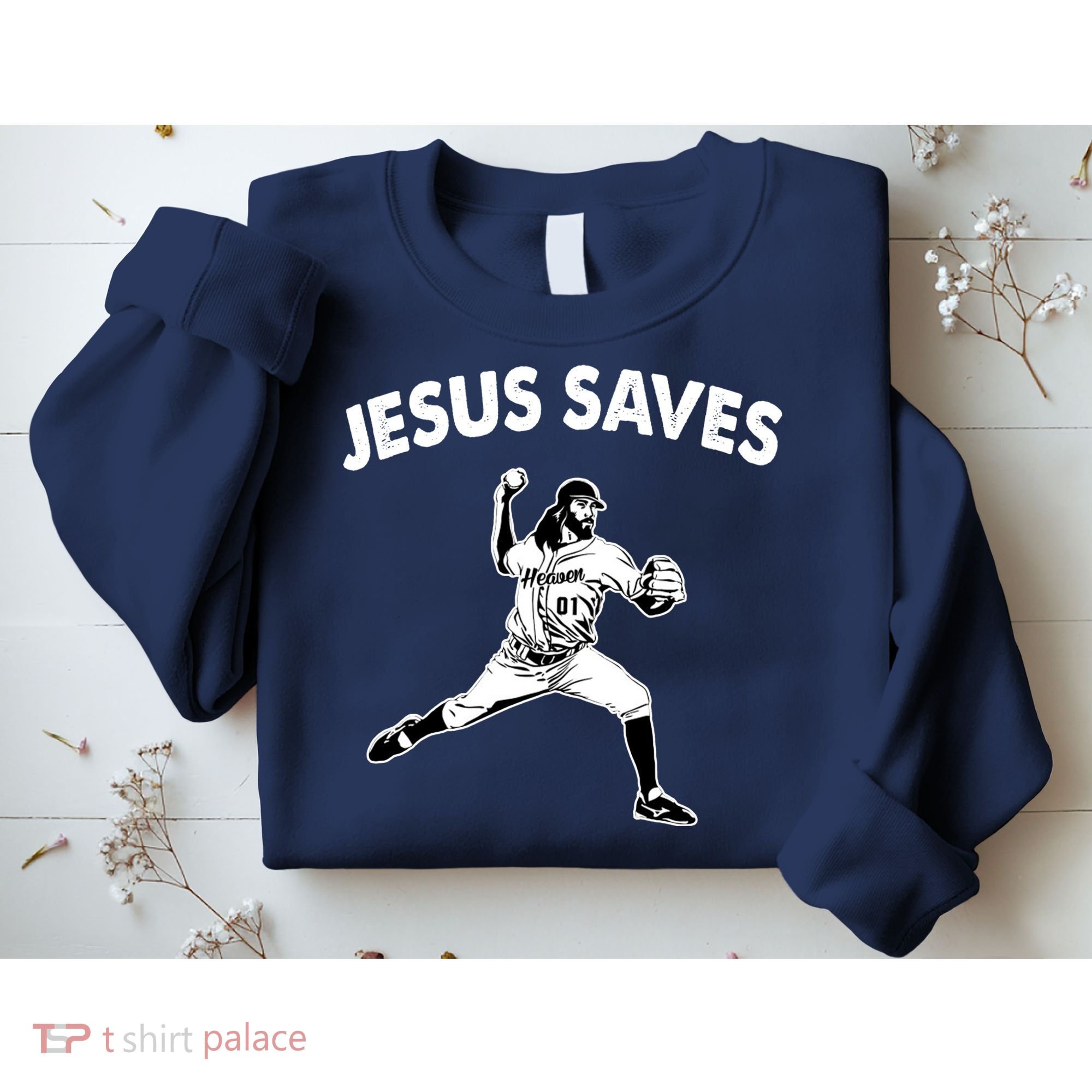 Jesus Saves Baseball Team Heaven Sweatshirt