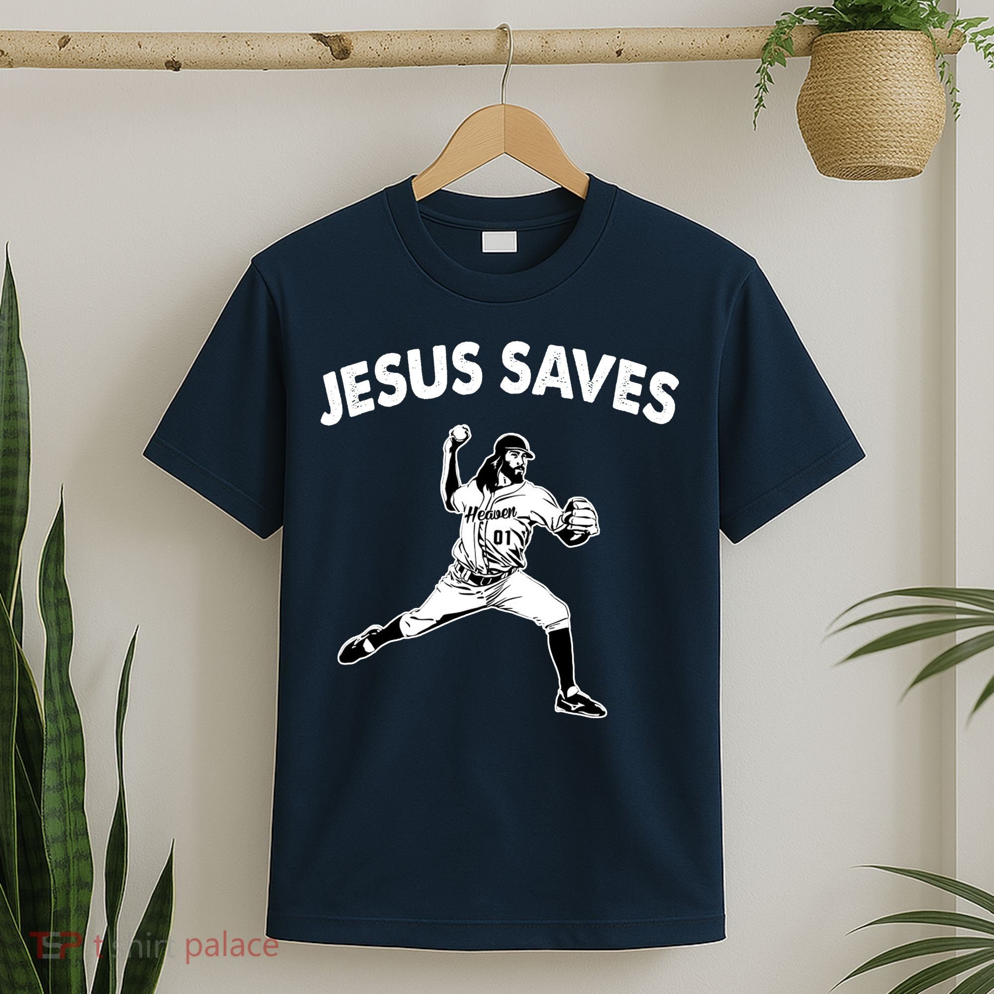 Jesus Saves Baseball Team Heaven T-Shirt