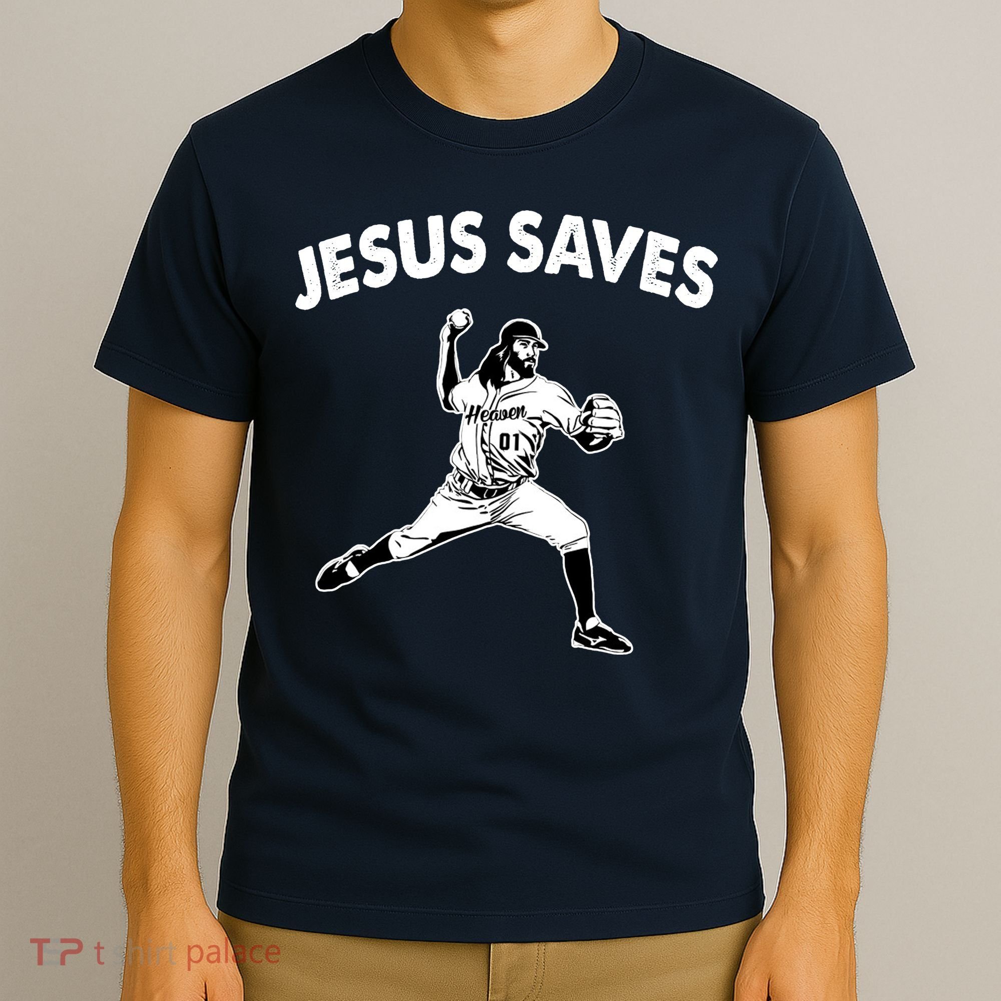 Jesus Saves Baseball Team Heaven T-Shirt
