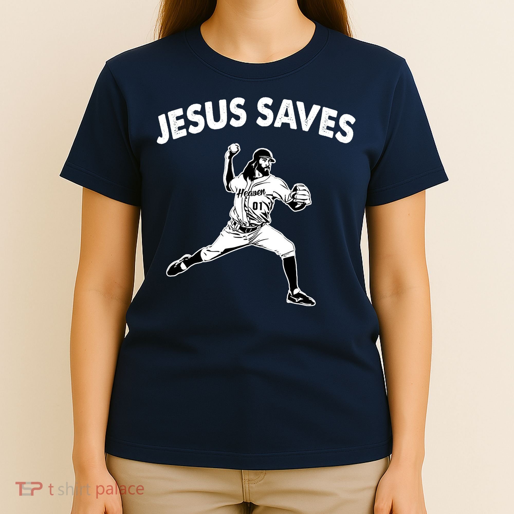 Jesus Saves Baseball Team Heaven T-Shirt