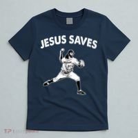 Jesus Saves Baseball Team Heaven T-Shirt thumb 5