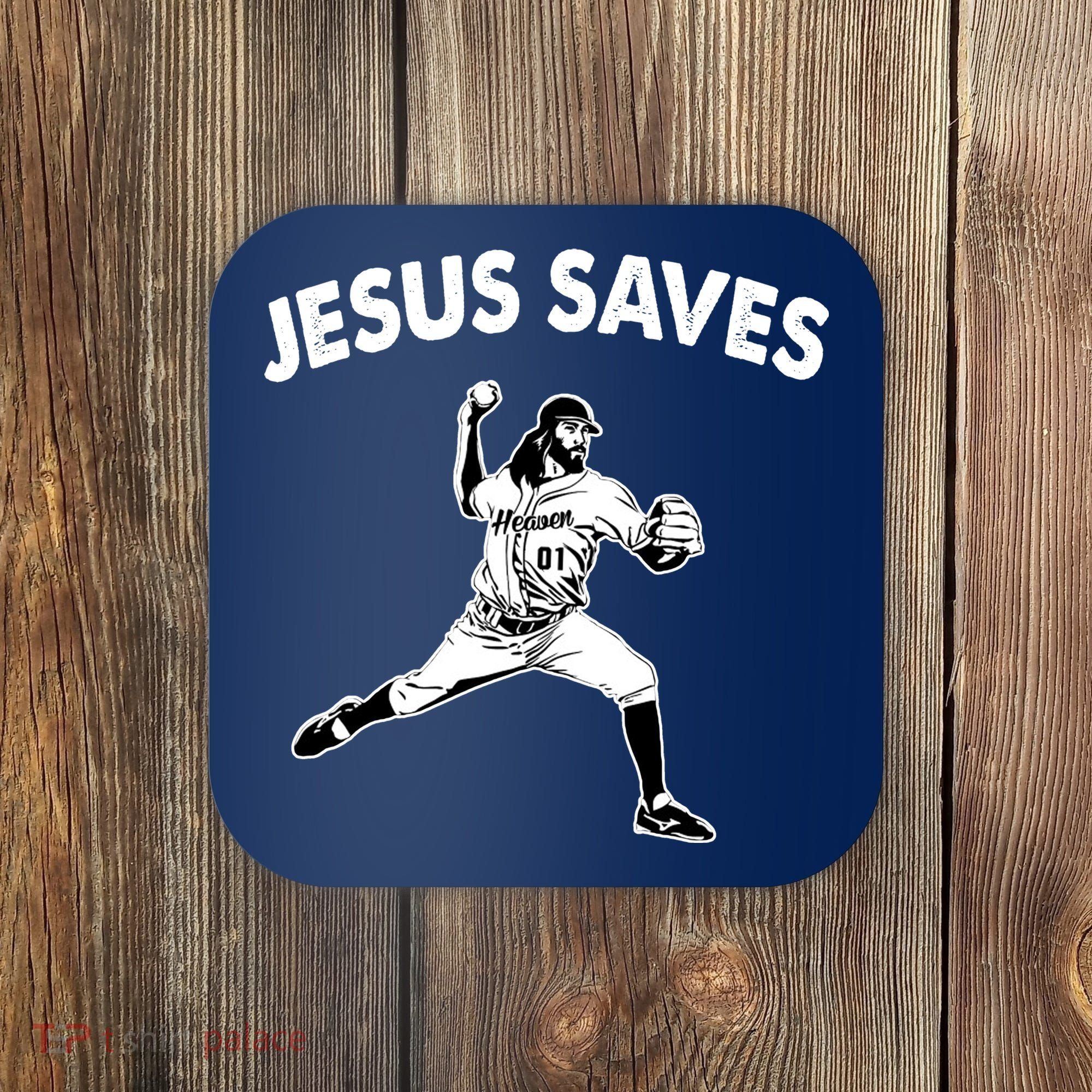 Jesus Saves Baseball Team Heaven Coaster